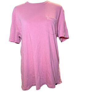 Faherty Brand Sunwashed Pocket Tee, Organic Cotton, Faded Red, Men's Medium